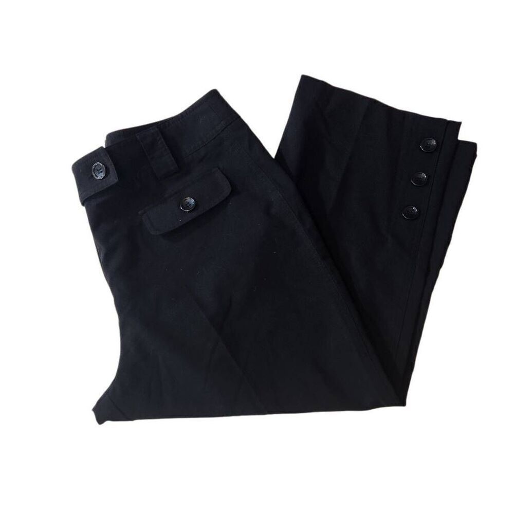 Dress Barn Womenls Black‎ Cropped Slacks Size 14